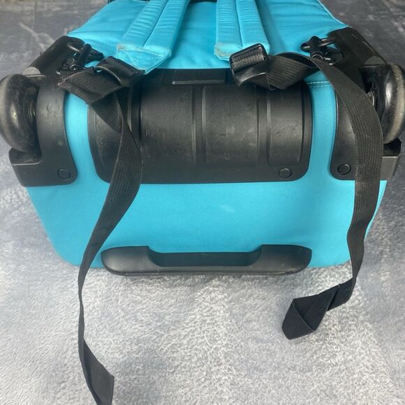 JanSport Driver 8 Rolling Backpack Travel Bag Carry On with Wheels Teal Blue - Picture 7 of 15